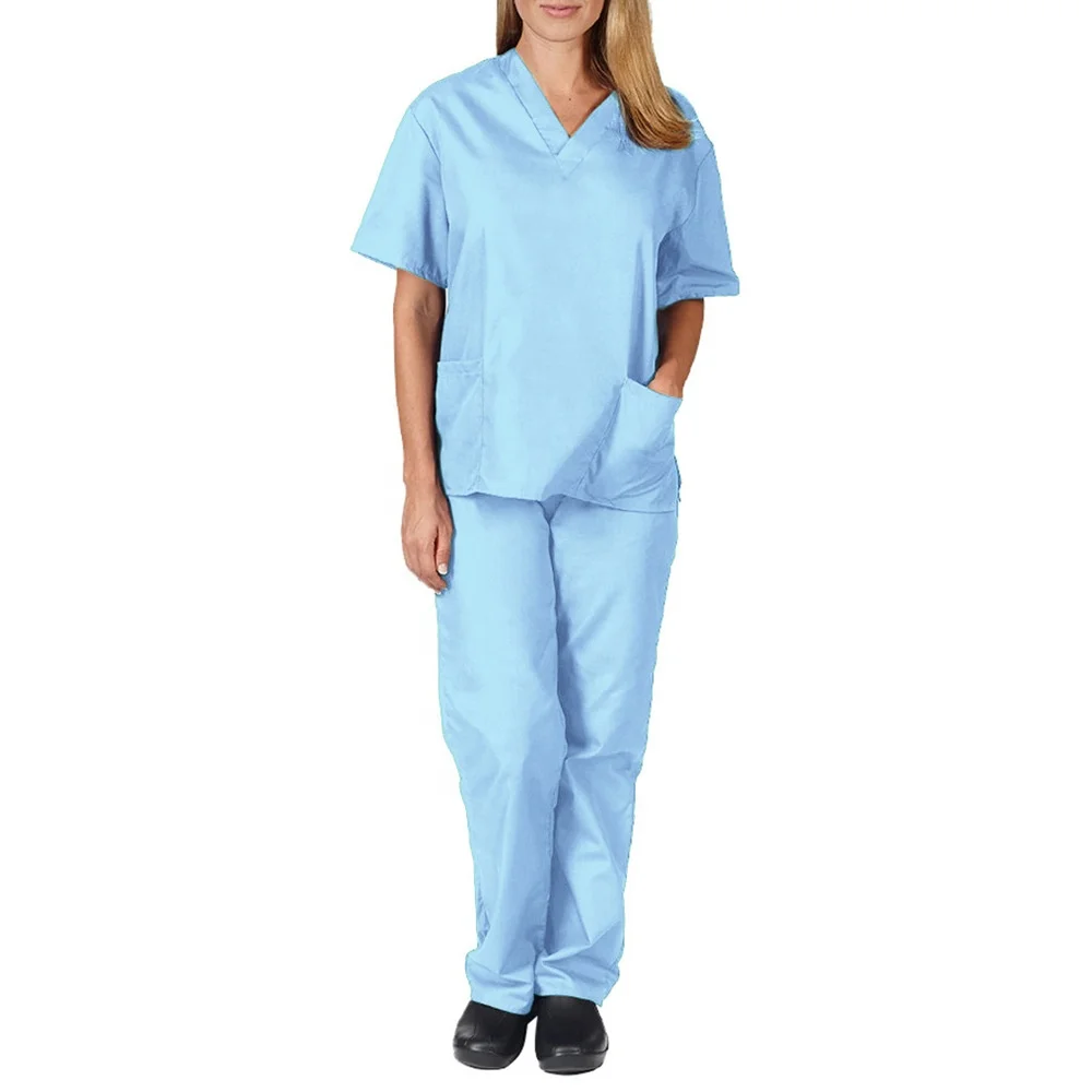 Stretch quick dry suit male doctors surgical clothes female nurses work clothes with best quality medical uniform scrubs