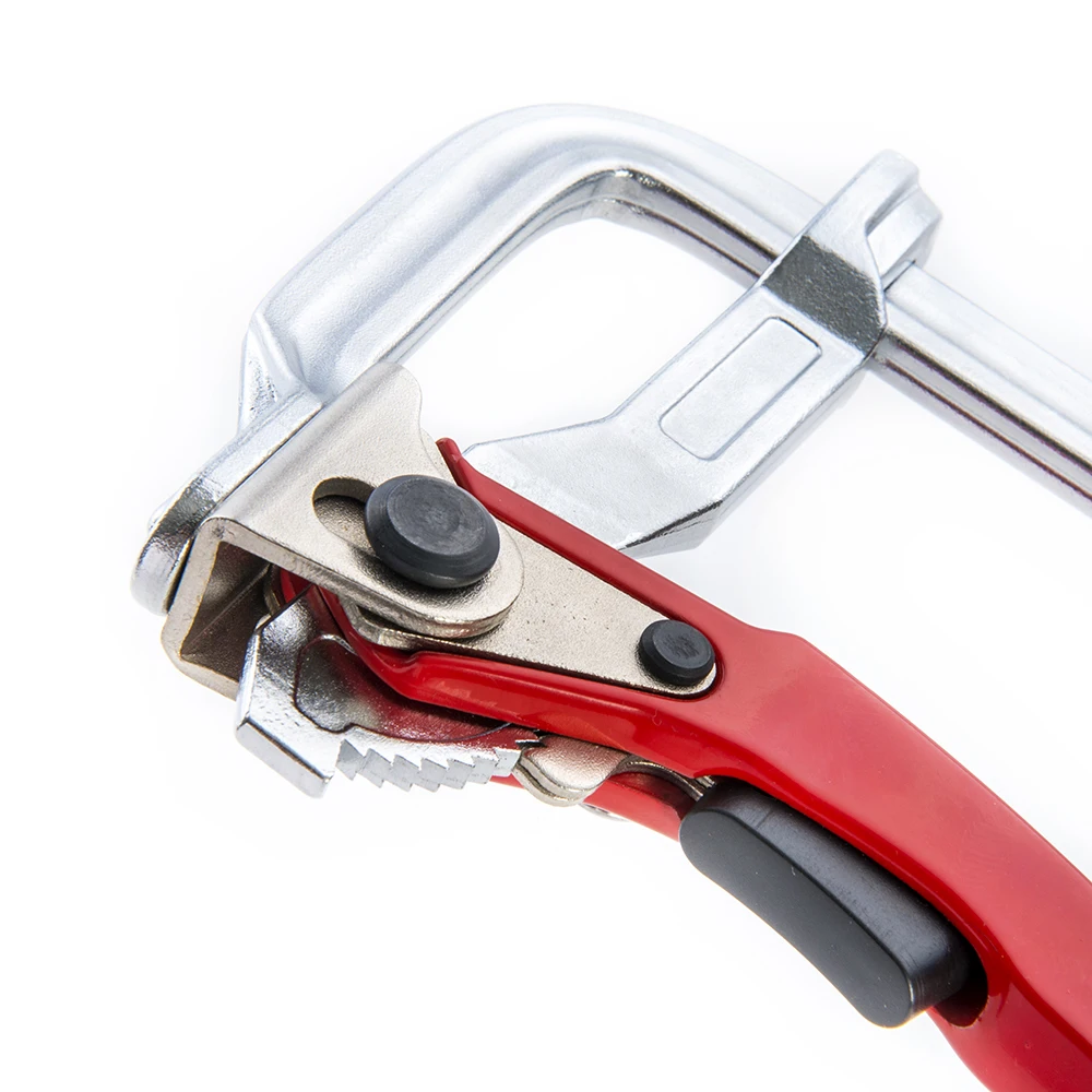 Zinc alloyed powder coated handle forged frame bar clamp wood clamp ratchet F clamp