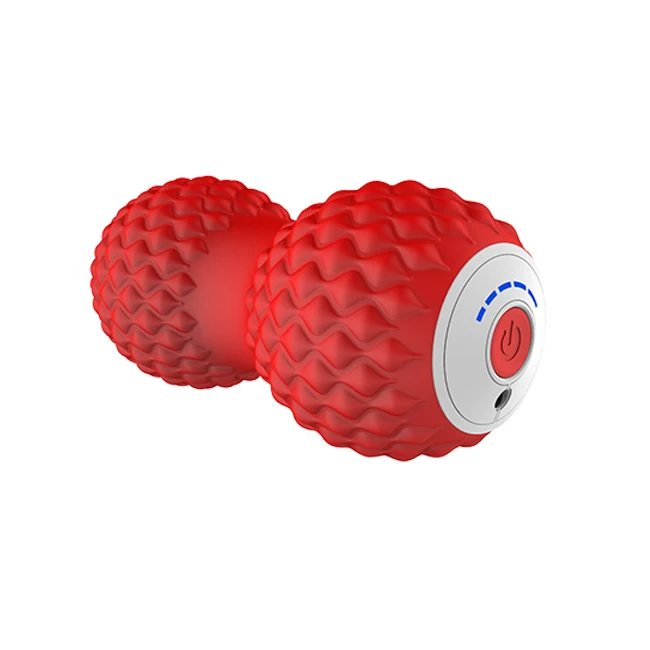 Peanut Massage Ball - Rechargeable Vibrating Deep Tissue Muscle Massager with 5 Vibration Modes for Pain Relief