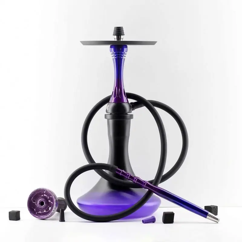wholesale Russian 304 stainless steel European qalyan shisha pipe Goodlooking narguile qalyan  Alpha HOOKAH X Midnight Candy