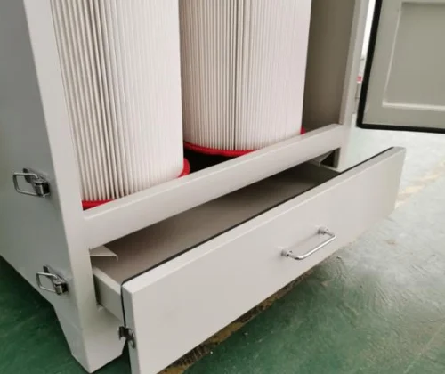 For air purification and material recovery in electronics portable carbon steel dust collector