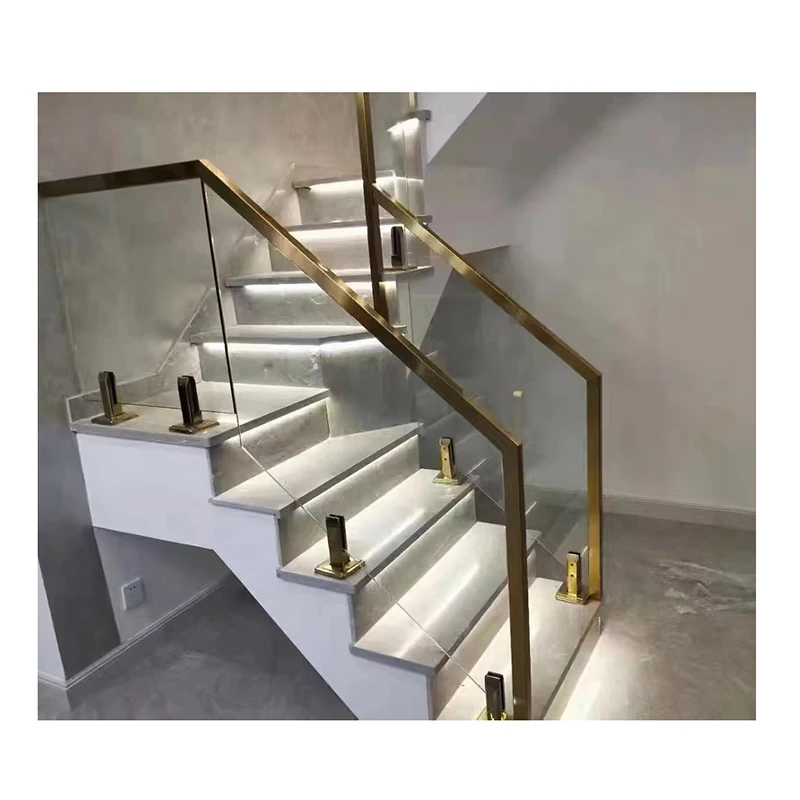 Crewell Tempered Glass Easy to Install Glass Balcony Frameless Glass Railing Balustrade