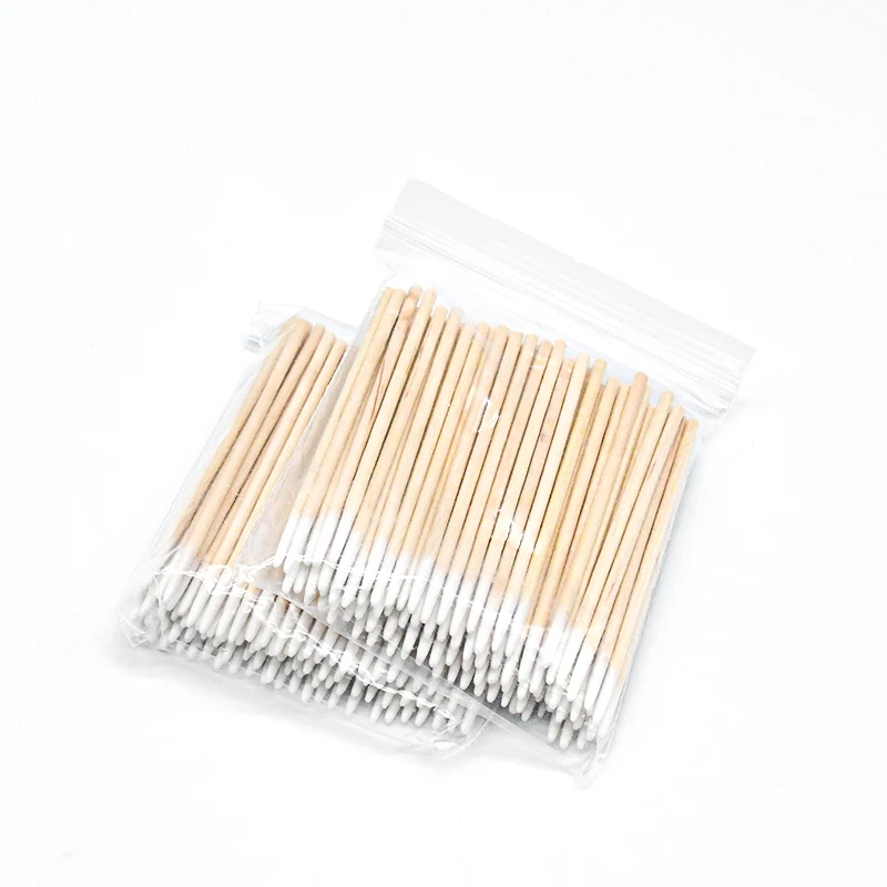 Makeup Eyebrow 50/100 Pcs/bag Lash Permanent Stick Pointed Cotton Bamboo Wooden Tip Tattoo Bud Applicator Swab