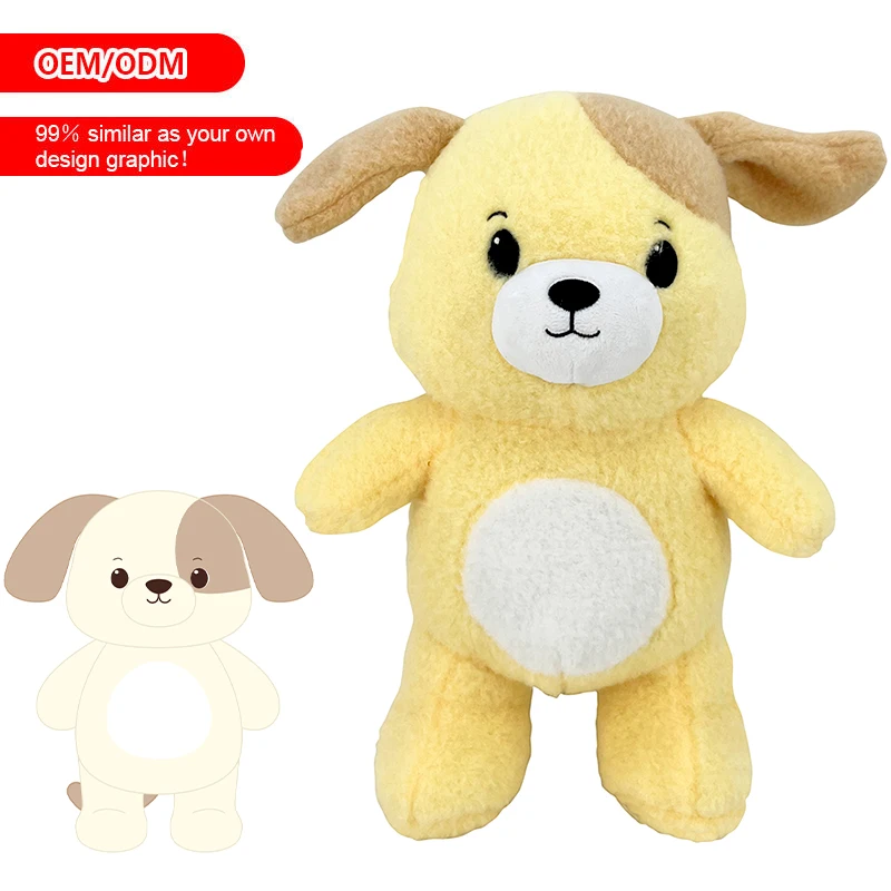Custom Weighted Kawaii Puppy Hug Pillow Super Soft Dog Plushie Relief Soothing Stuffed Animal Plush Toy For Boy Girl Birthday
