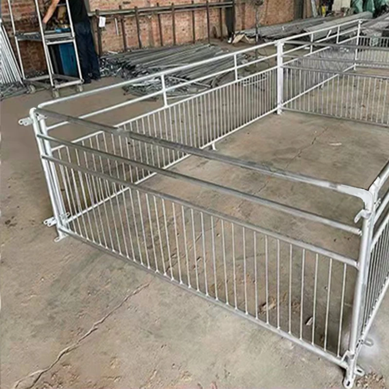 Factory Direct Animal Cage Galvanized Steel Pig Farm Equipment Pig Fattening Pen with Crates Stall Finishing for Animals
