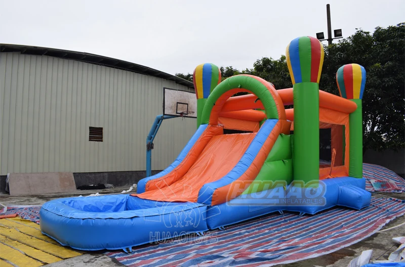 Moonwalk Inflatable Air Balloon Combo Themed Bouncer Jumping Bouncy Castle Jumper Bounce House With Water Slide For Jump
