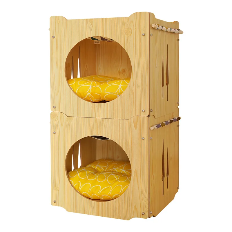 Cross-border factory direct sales cat hammock cat climbing frame closed cat litter