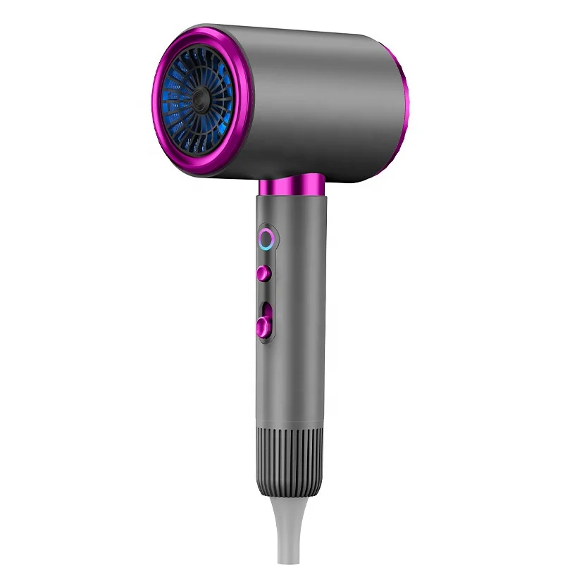 Salon High Power Hair Dryer 2400w 2100w High Speed Hairdressing With 2 Diffusers Blow Dryer