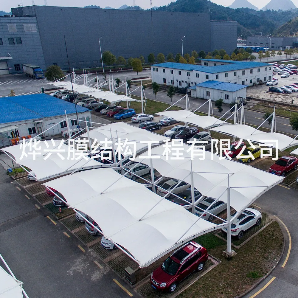 National Membrane Structure Parking Lot Design Construction Installation Manufacturers Wholesale Car Shade Structures