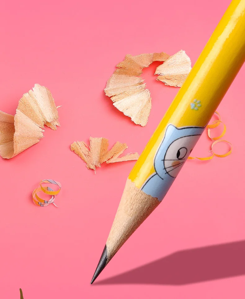 New 20 Packs Cute Cartoon Animal Heart Students School Pencils For Children