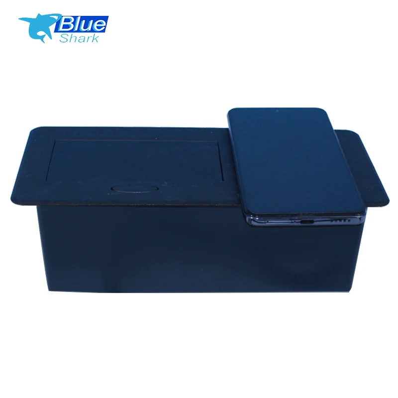 US Standard Table Hidden Pop Up Power Socket 10W Wireless Charging Pop Up Socket Kitchen Smart Phone USB Pop Up Socket Outlet