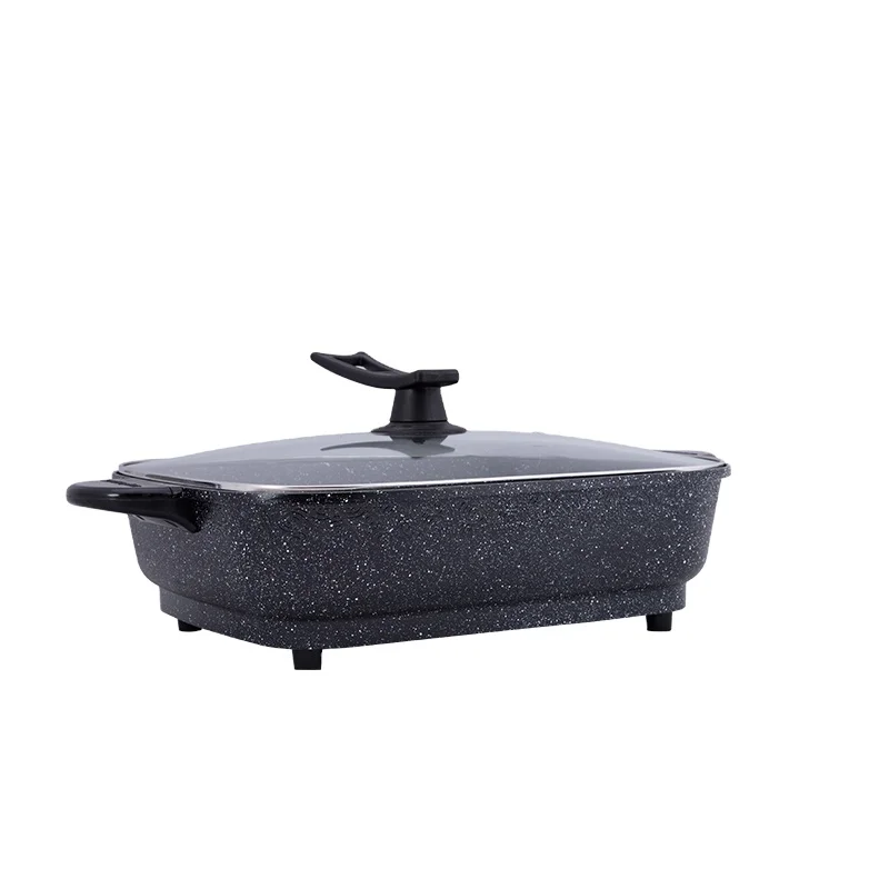 Best Seller Support Custom Multi-functional Electric Square Cooker Non-stick Cooking Pot Electric Hot Pot