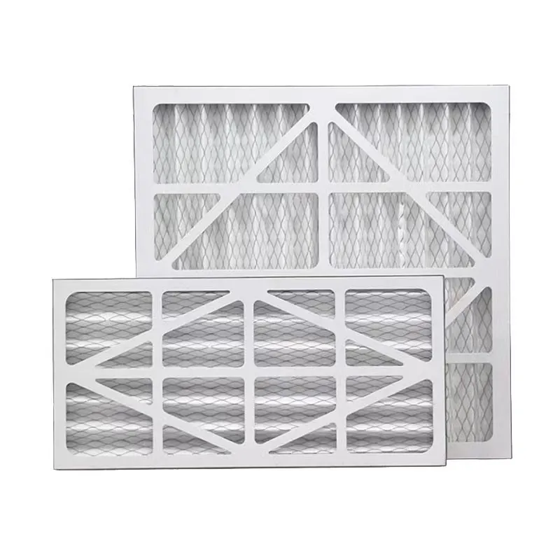 Фабрика AGF OEM/ODM 25x25 G4 MERV 8 картонная рама плиссированная печь HVAC Pre хлопок воздушный фильтр очиститель воздуха воздушные