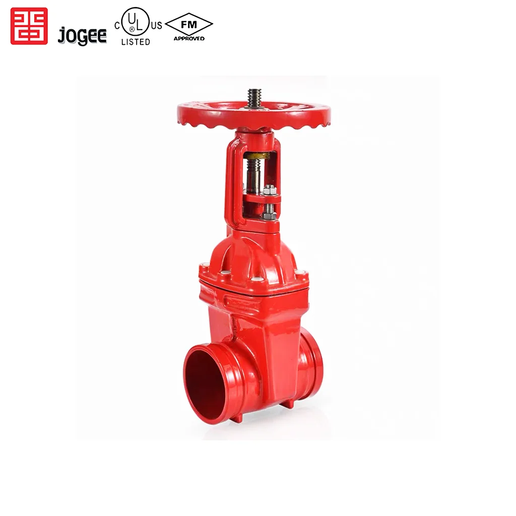 New Style Lower Price Durable Elastic Seat Clip-On Grooved Rising Stem Gate Valve for Reliable Water Flow Control