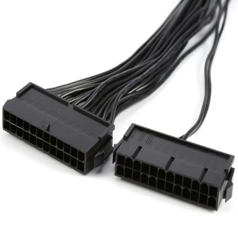 24 pin ATX Power Supply 30cm Adaptor Cable Connector 24 Pin 20+4 pin Dual PSU