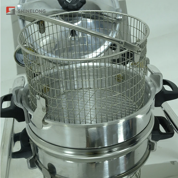 16L Counter Top Mini Deep Pressure Fryer for Broast Chicken