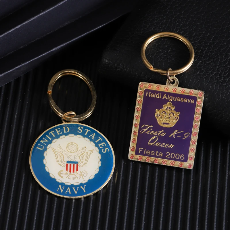 Cactus Plant Keychain Cute Cartoon Car Ornament Metal Keyring Custom Enamel Keychains