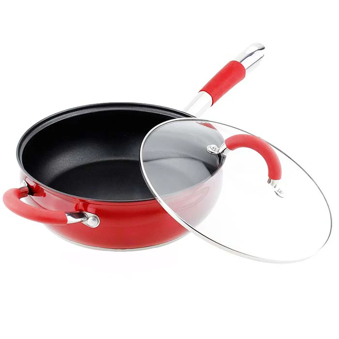 Kitchen Products Kitchen Non Sticki Pan Wok Stainless Steel 304 Induction Wok Frying Pan