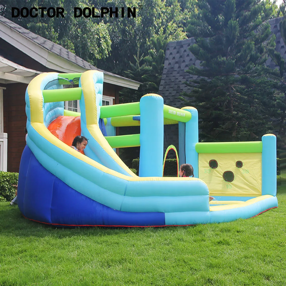  Надувные замки Doctor Dolphin горка-батут надувная водная горка для