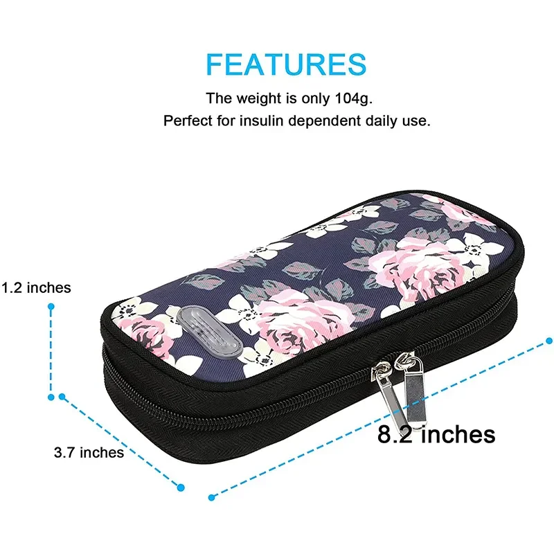 Custom Logo Diabetes Medicine Ice Bag Travel Insulated Breastmilk Cooler Bag Portable Insulin Cooler Bag Case