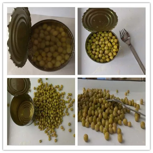 Canned green peas in brine Canned Green Peas
