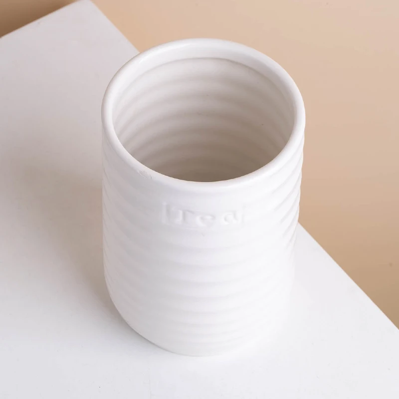 Wholesale Tea Coffee Sugar Ceramic Canister Set With Wooden Lids