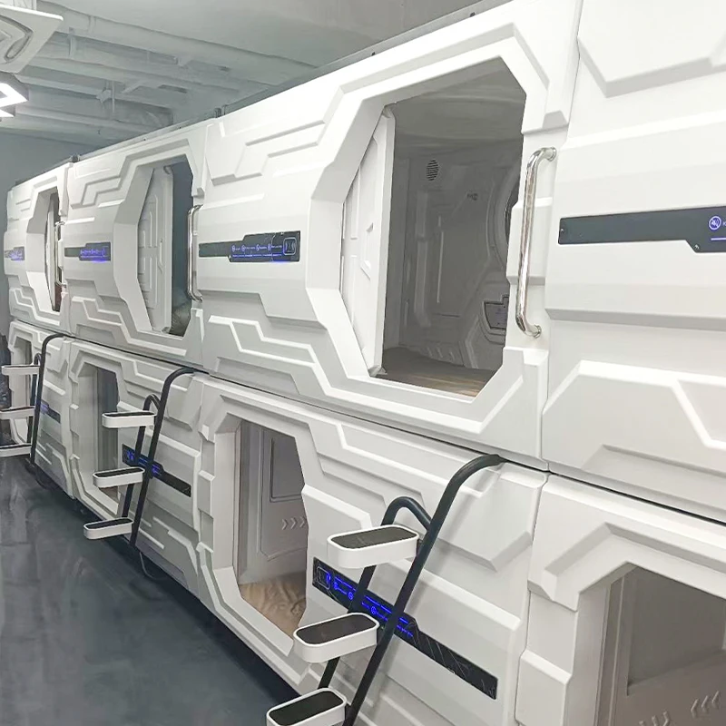 Hot selling hotel furniture soundproof capsule bed sleeping pods for capsule hostel