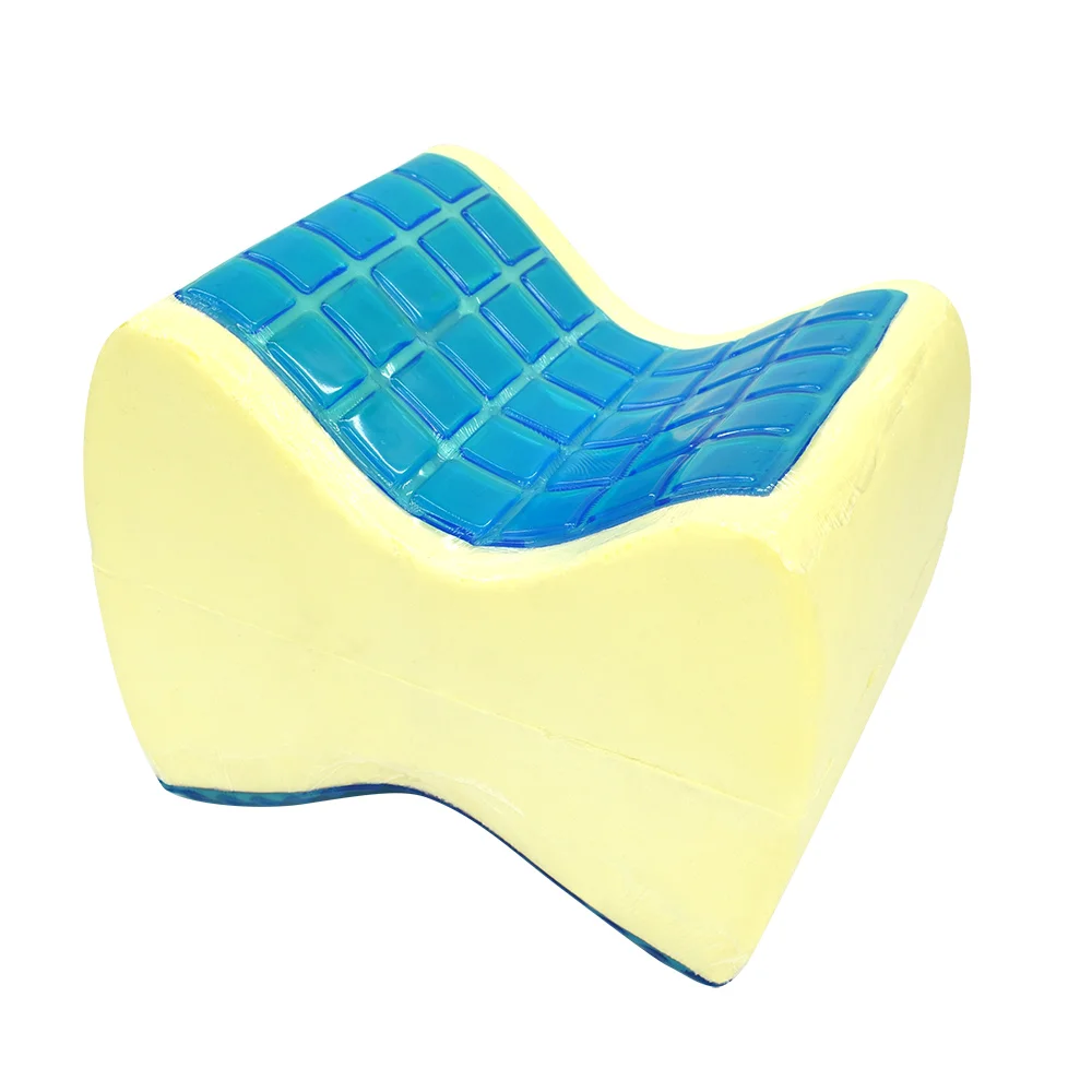 Cooling Knee Pillow Memory Foam and Cooling Gel Leg Pillow for Back Pain