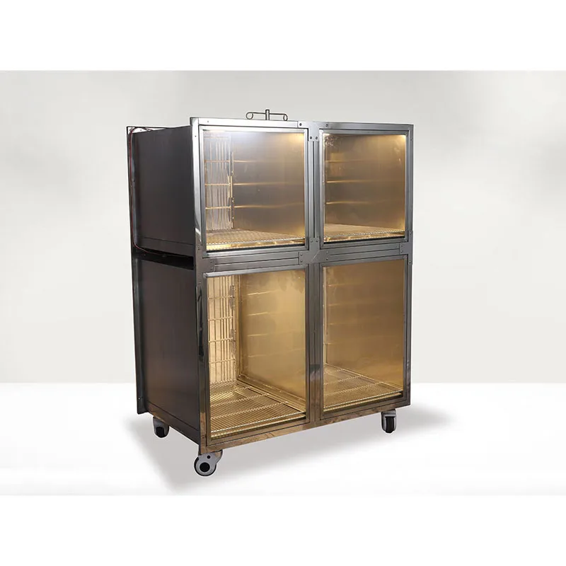 Pet Supplier Vet Animal Hospital Cage Combined Stainless Steel Veterinary Pet Cage for Animals Exhibition