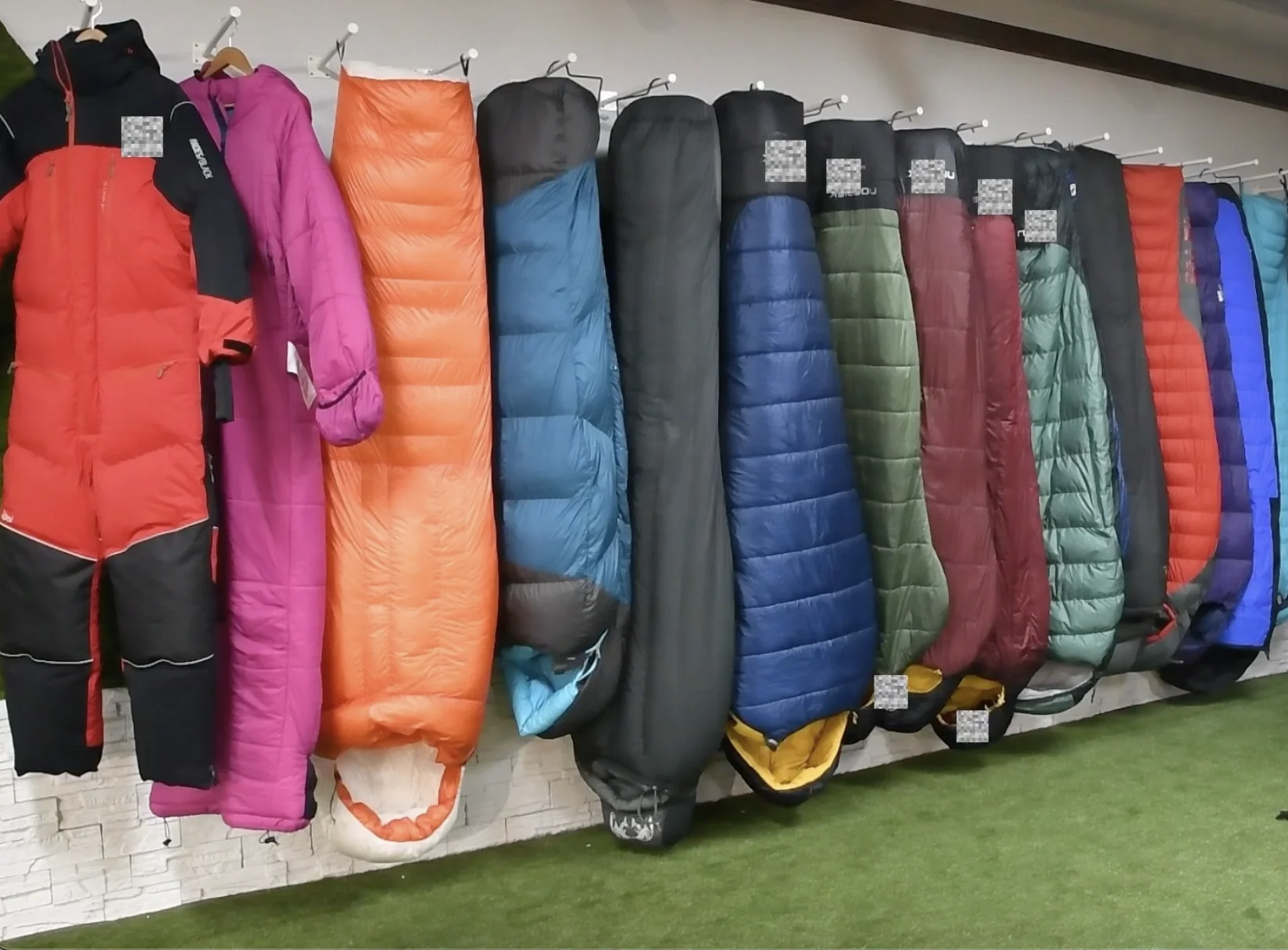 Battery-Powered Mummy Shape 4 Season Double Way Zipper Techloft Fiber Camping Electric Heated Sleeping Bag for All Weather