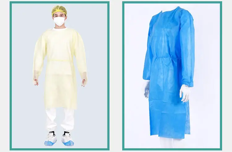 Rhycom Disposable Medical Non Woven Clothing Gown Isolation Protective Isolation Gowns Level 1 2 3 4