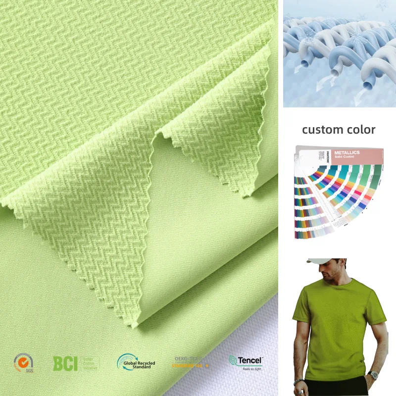 24/25 New Arrival 90 T 10 SP 4 Way Stretch Fabric Jacquard Fabric  Eco-friendly Fabric For Sportswear