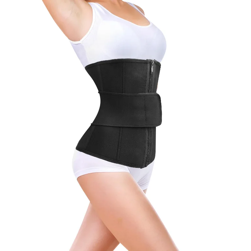 Custom Logo Soft Chloroprene Rubber Waist Trainer Body Shaper; Waist Shaping Slimming Belt Nylon Body Sculpting Waist Trimmer