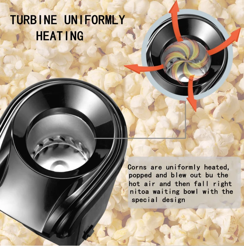 Pop, тем самым позволяя зернам раскрыться машина для производителей продуктов питания ручка управления техникой