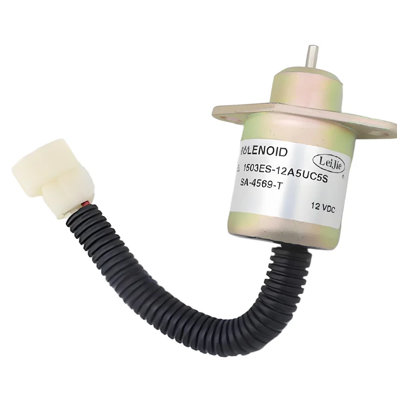 For excavator 2848A278 flameout solenoid valve Caterpillar 30243024C Perkins engine flameout switch 12v spare parts