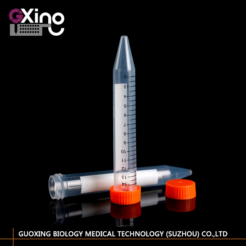 Высококачественные пластиковые центрифужные трубки 15 мл с коническим дном по Заводской Цене для