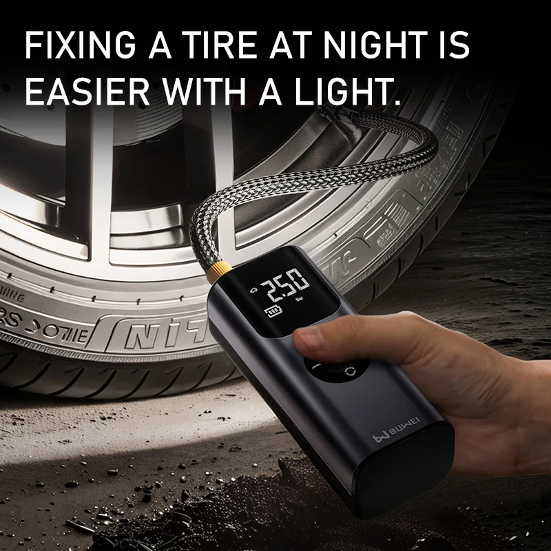 QS002 150PSI Portable Wireless Car Air Pump Rechargeable Battery Electric Tire Inflator Car Accessories Color Box CE Certified