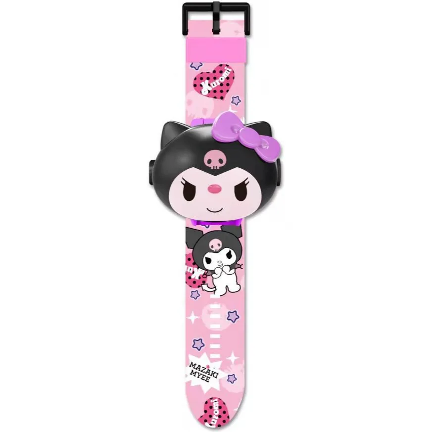 New Kuromi Black 3D Watch Best Gift For Children Cartoon Student Birthday Party My Melody Led Digital Watch