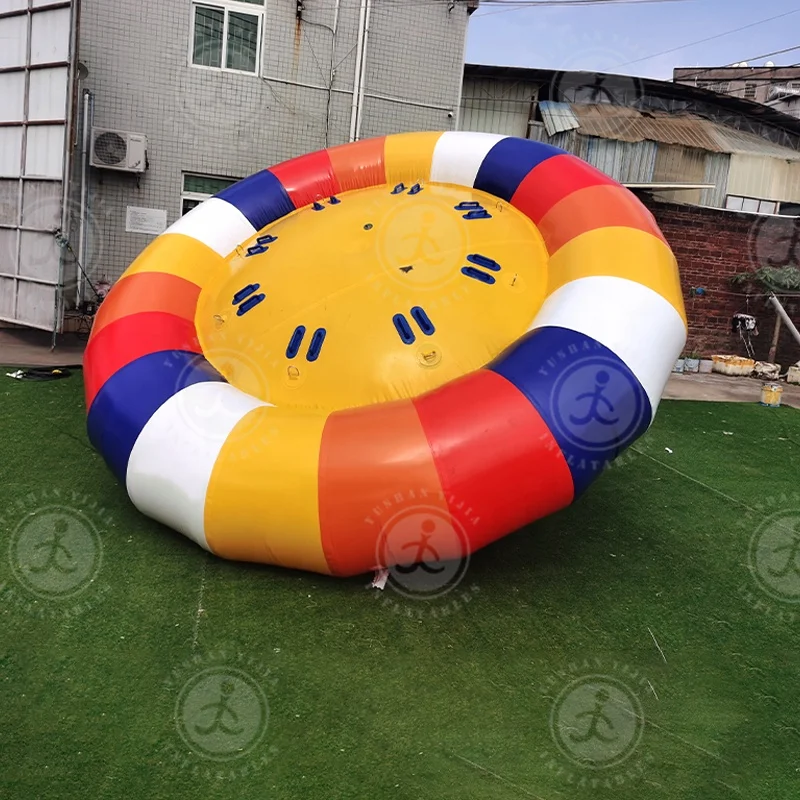 Crazy  Inflatable Water Toys Saturn Rocker Disco Boat for Flying Water Sport