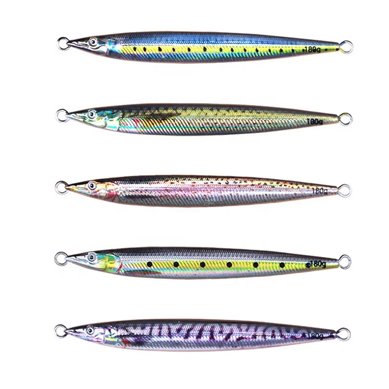 2022 New 150g 180g 3D Printing Lifelike Artificial Wholesale Slow Jigging Lure Metal Jig