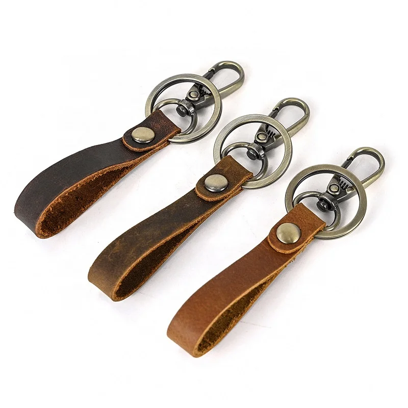 Car PU Genuine Leather Key Chains Heart Tassel Sublimation Keychain Luxury Blanks Circle Key Rings With Logo