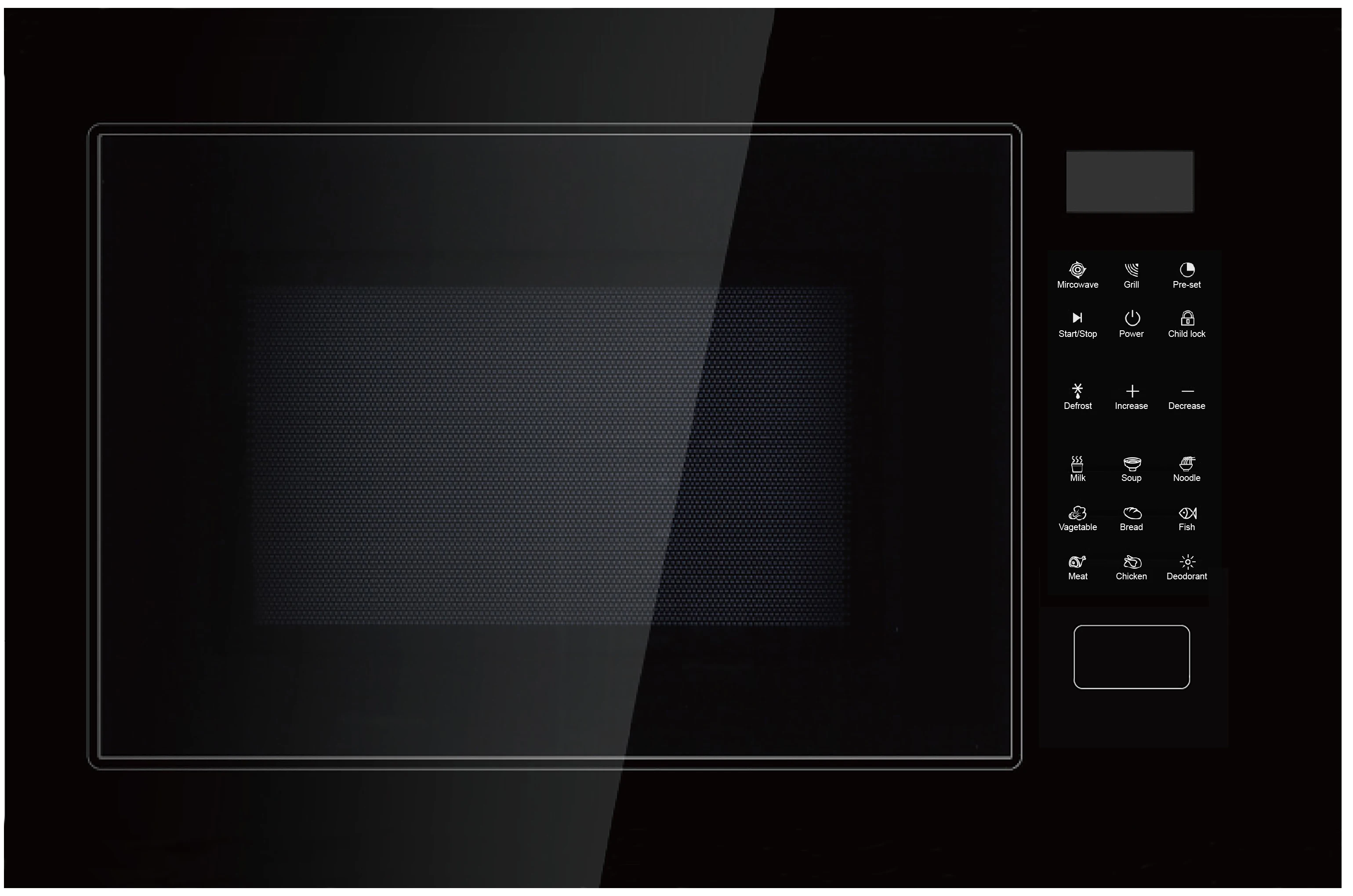 Hot sales embedded Microwave oven with Grill