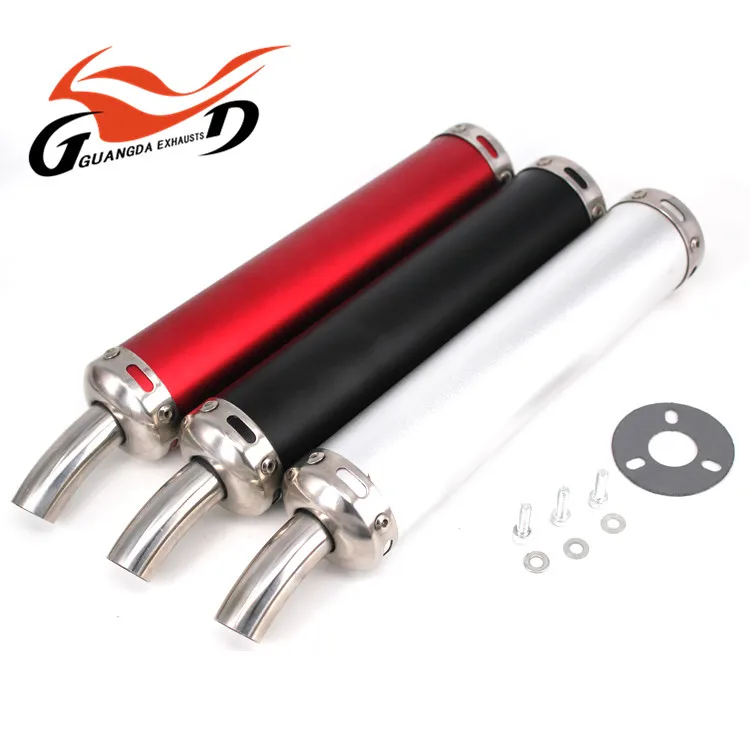 Chinese supplier universal Stainless steel motorcycle exhaust muffler universal Slip-On Silencer