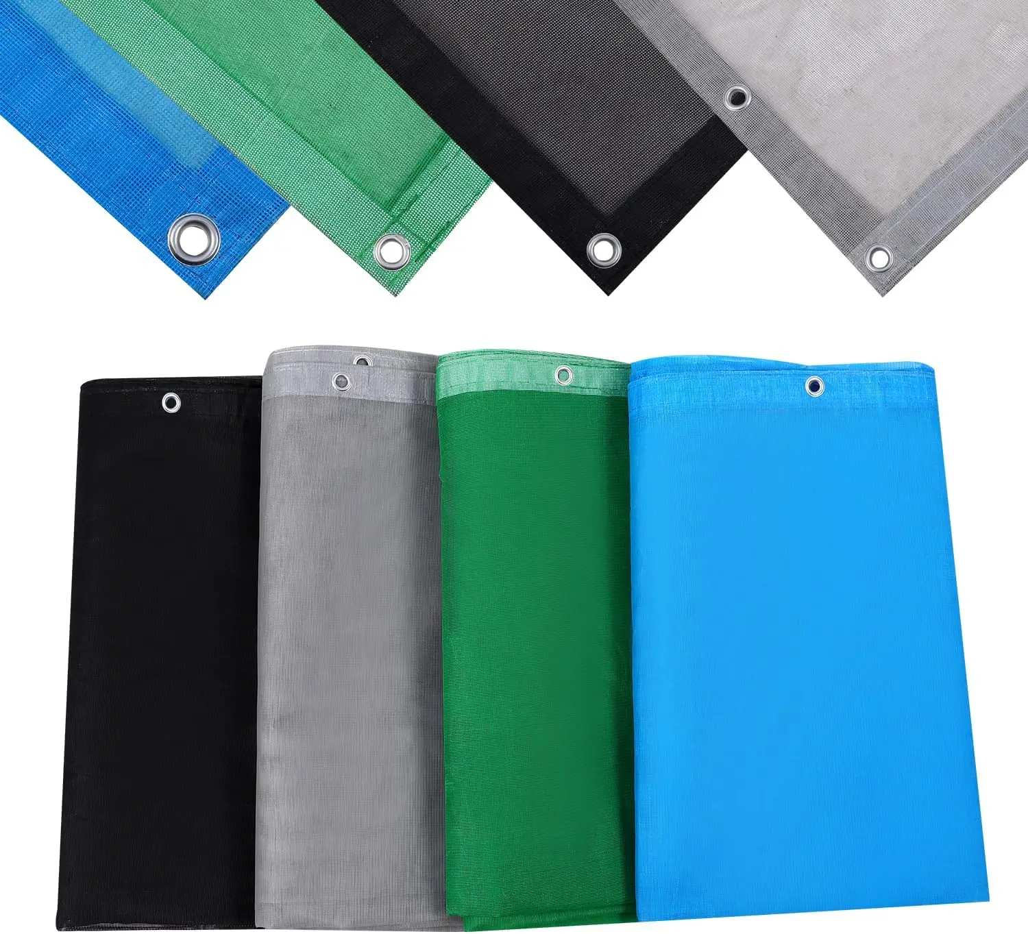 PVC Coating mesh tarp Protective Cover Multipurpose for Patio Garden Fences Swimming Pools Construction Dump Trucks Equipment