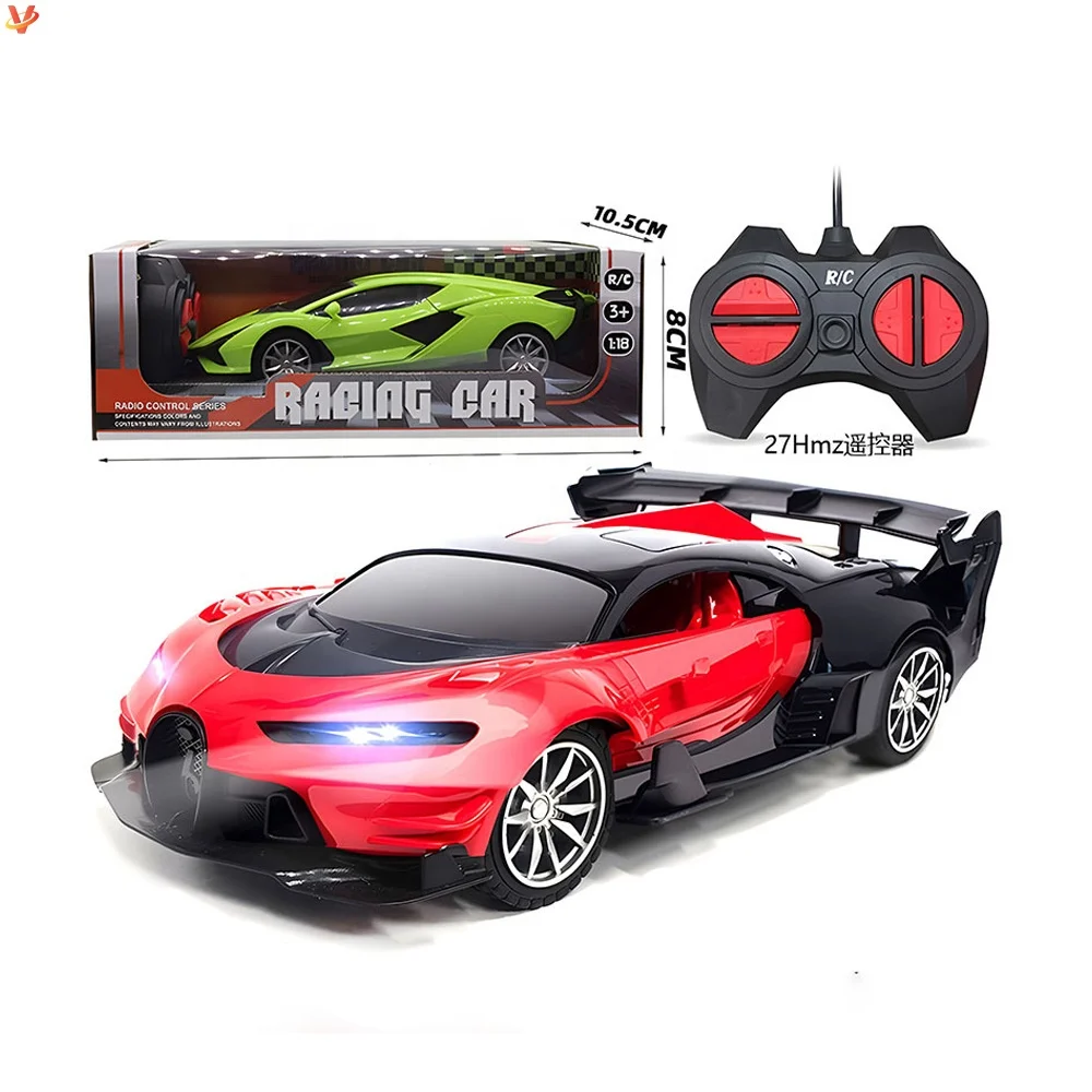 1/22 Small Radio RC Sport Cars Toys Easy to Manipulate Simulation Racing Remote Control Car Toys with Headlight for Gift Toys