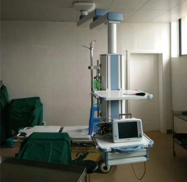 Simple and Light Weight Adjustable Height Doctor Nursing Medical  Workstation Cart Trolley