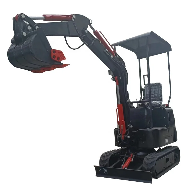FREE SHIPPING 1000kg Mini Small Digger CE/EPA/EURO 5 China Wholesale Compact Excavators 1 Ton
