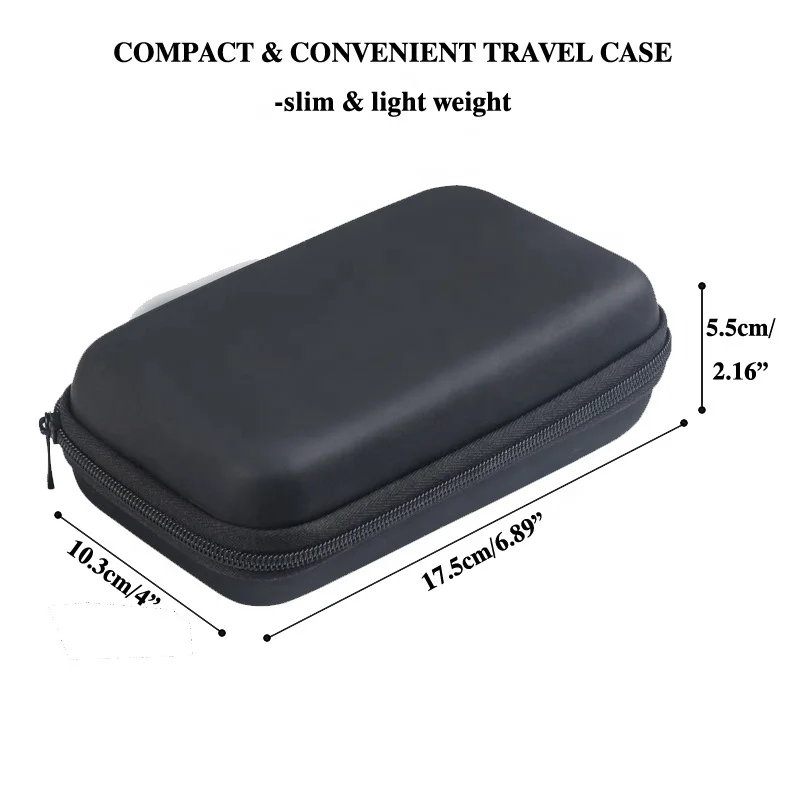 Custom zipper hard shell cigar-rete case box for 3-8pcs slim leather smell proof eva cigar case storage case for Cigar