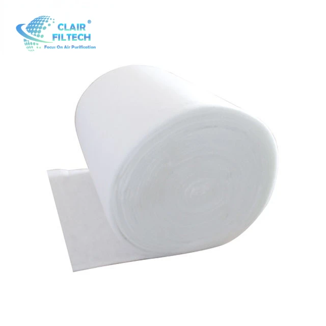 Factory Wholesale Polyester Synthetic Fiber  Primary Filter Cotton Air Filter Material Pre Filter Media