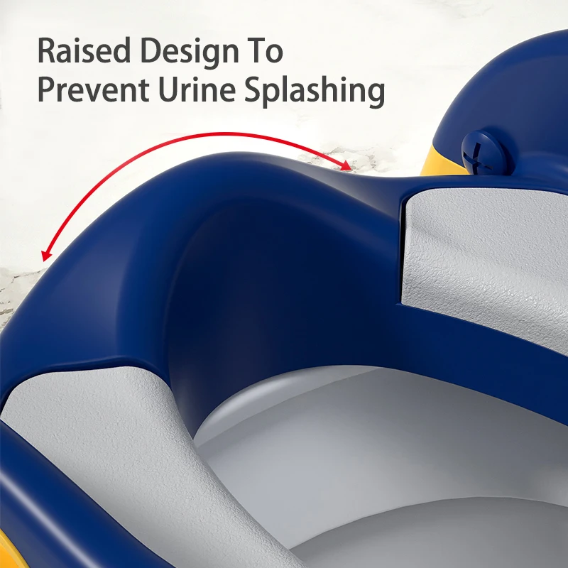 baby botty training toilet seat foldable with step stool ladder adjustable plastic travel potty chair PU PVC cushion for kids